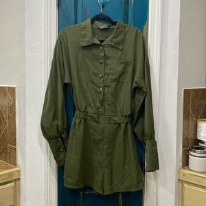 Olive Green Romper